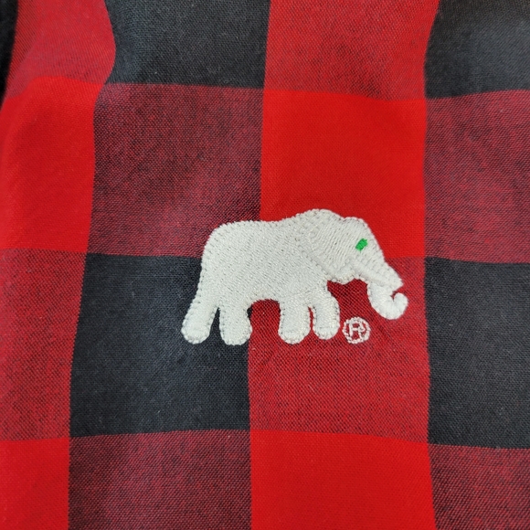 Foxcroft Womens Button Up Check Blouse Red Black Size 10 - Picture 7 of 12